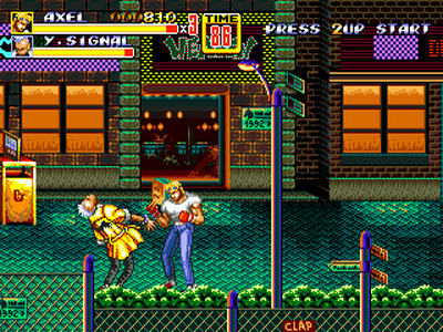 Sega mega drive streets store of rage 2